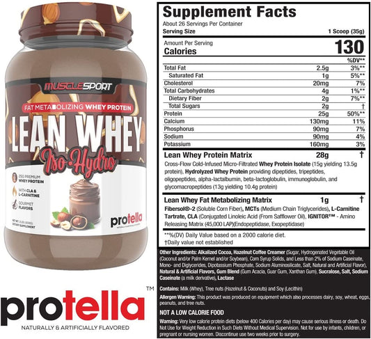 MuscleSport Lean Whey Revolution™ - Whey Protein Isolate